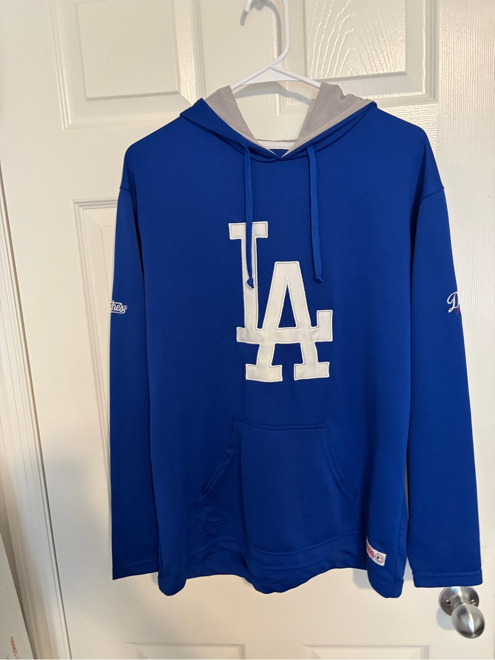 Stitches Los Angeles Royal Blue Pullover Hoodie with White LA Logo